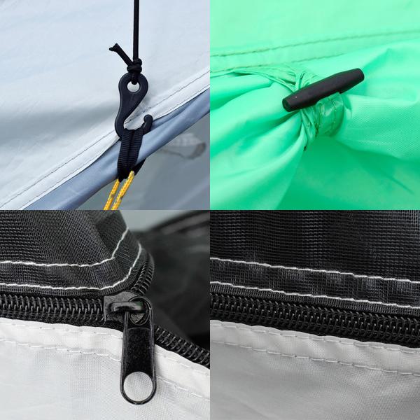 Outdoor 2 Doors Instant 6.8kg Pop Up Camping Tent