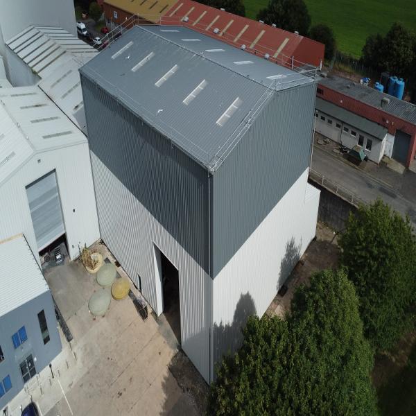 Custom Industrial Facility Prefab Workshop Structure Steel Frame Garage Shed Building