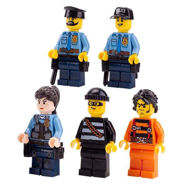 MOC city accessories plioceman mini figure container diamond money safe box building block