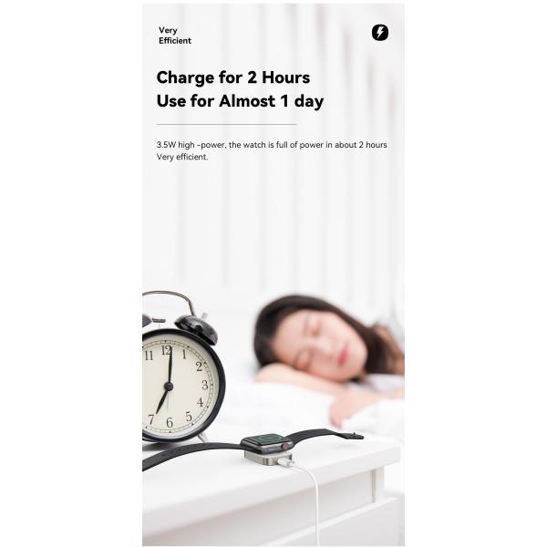 Mini Portable Desktop Magnetic Wireless Watch Charger 15W For Ip