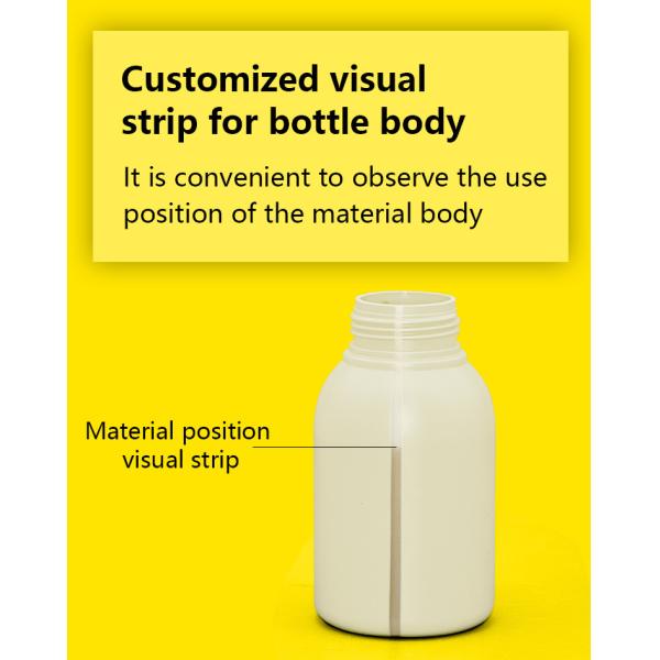 Желтый Hdpe Pp пенится мыло младенца бутылки насоса моя косметический упаковывая контейнер 200ml