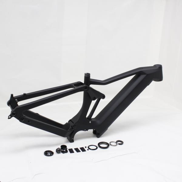 T1000 Carbon Fiber Full Suspension Electric Bike Frames Boost Disc Brake
