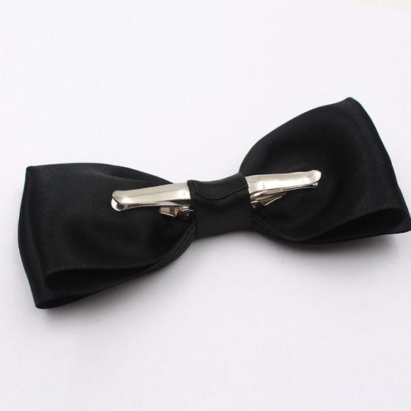 High Durability Satin Ribbon Bow , Fancy Premade Satin Bows With Clip