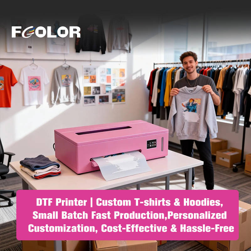 FCOLOR A3 Roll DTF Printer with XP600 Printhead for T-shirt Printing , Wholesalers' Top Choice to Maximize Profits