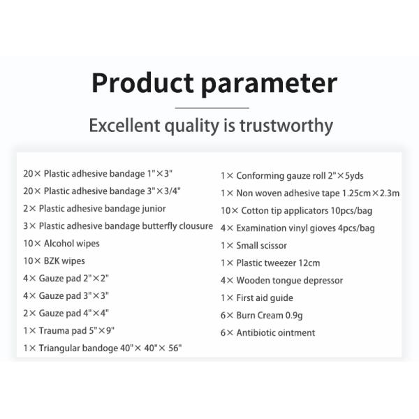 Customized 10-Person First Aid Kit for Camping and Outdoor Emergency Medical Supplies & Training Kit