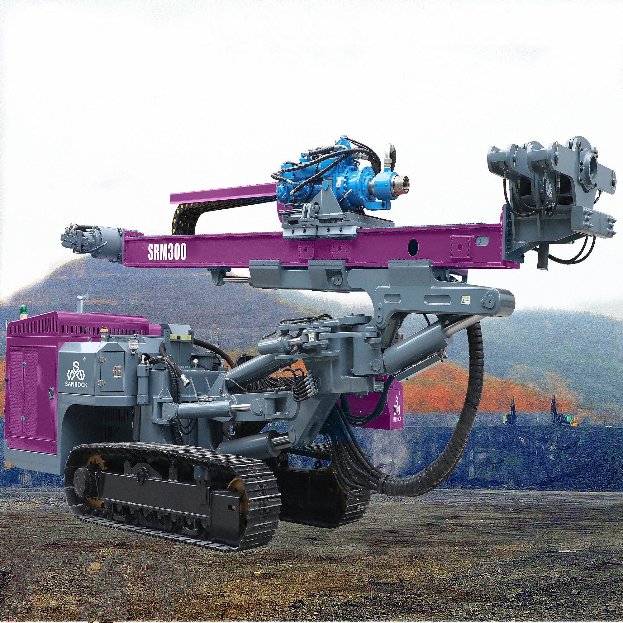 DTH Drilling Rig Mining Hard Rock Blasting Drilling Machine Multifunctional Crawler Drilling Rig