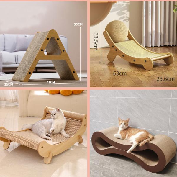 Red Car Shaped Cat Scratcher Nest Wear Resistant Cardboard Cat Scratcher Car