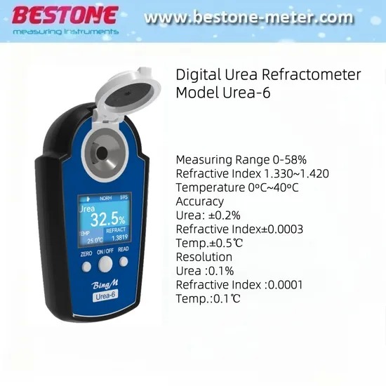 High Precision Auto Digital Urea Refractometer 0-58% Range
