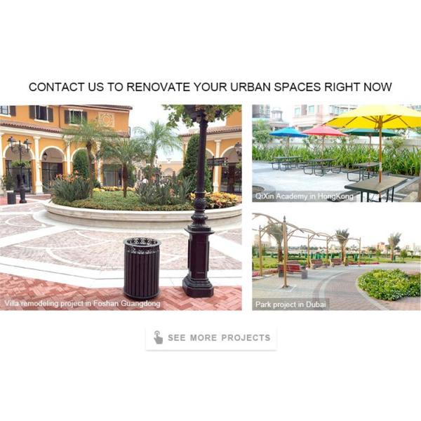 Коммерческие деревянные наружные контейнеры для переработки 1200 мм × 400 мм × 700 мм Размер