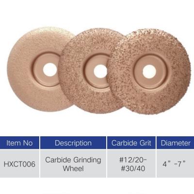 Durable Brazed Carbide Grinding Wheel For Rubber And Wood Materials