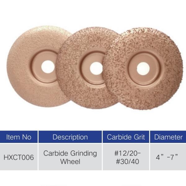 Durable Brazed Carbide Grinding Wheel For Rubber And Wood Materials