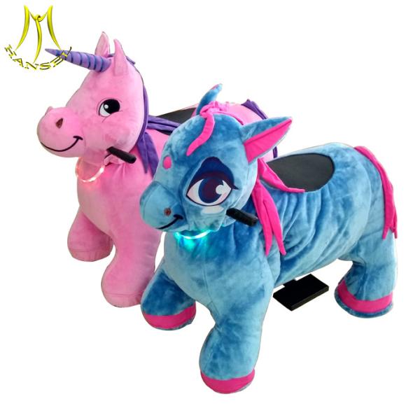 Hansel cheap shopping mall rides on animals plush electrical animal toy car factory