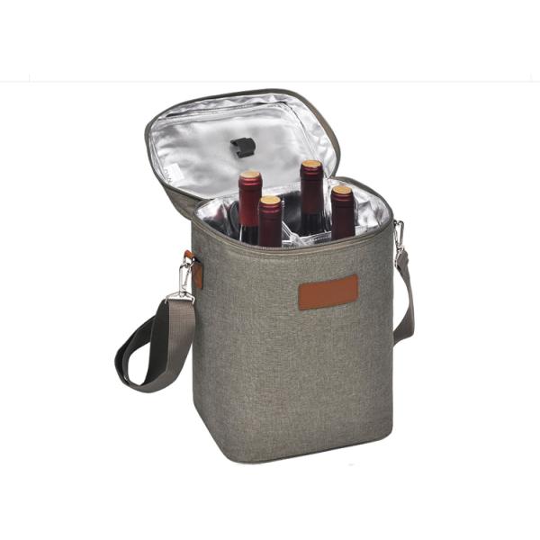 Premium quality Ice Insulated oxford wine bottle cooler bag for four wines