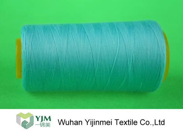 Dyed Ring Spinning Polyester Sewing Thread For Jeans  / Handbags / Shoes