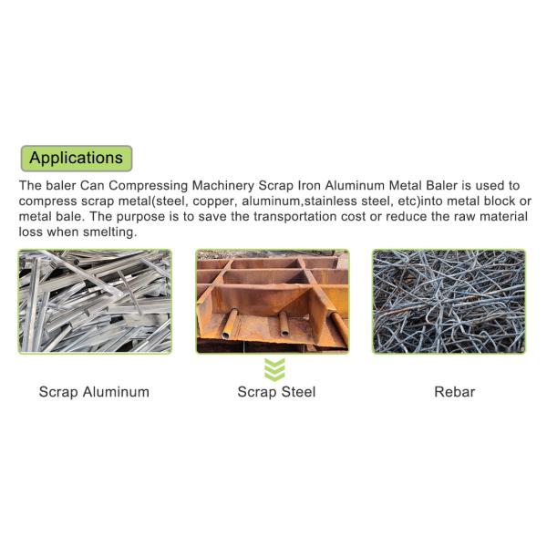 Машина гидравлических Compactors Baler металлолома алюминиевая отжимая