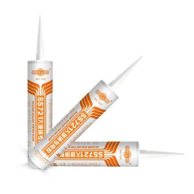 O silicone branco translúcido calafeta o vedador do silicone da cura de Acetoxy de grande resistência