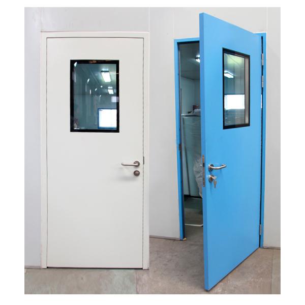 Современные полимерные стальные двери для чистых помещений с двойным стеклом
