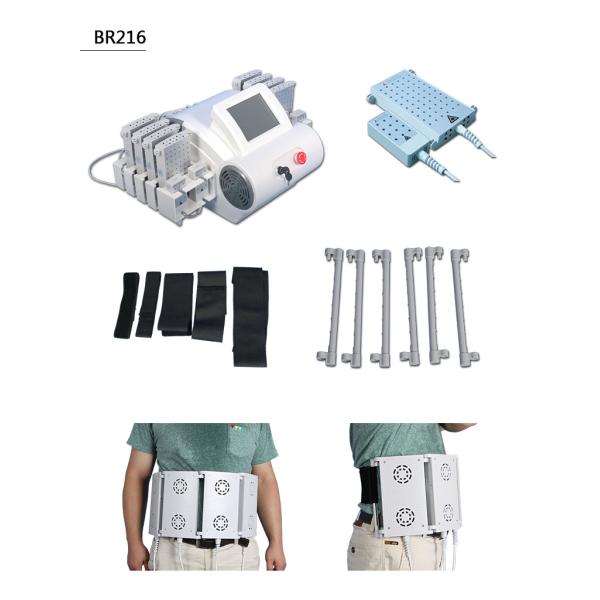 Терапия лазера Липо лазера 4 диодов длины волны подвергает механической обработке 12 пусковых площадок уменьшая машину красоты