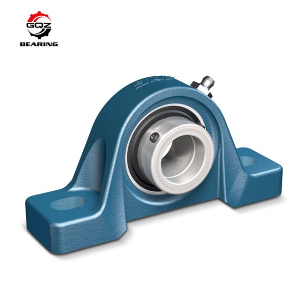 GQZ UCF210 Square Four-Bolt Flanged Mounted Bearing Unit 50mm Shaft Cast Iron Housing With UC210 Insert Bearing