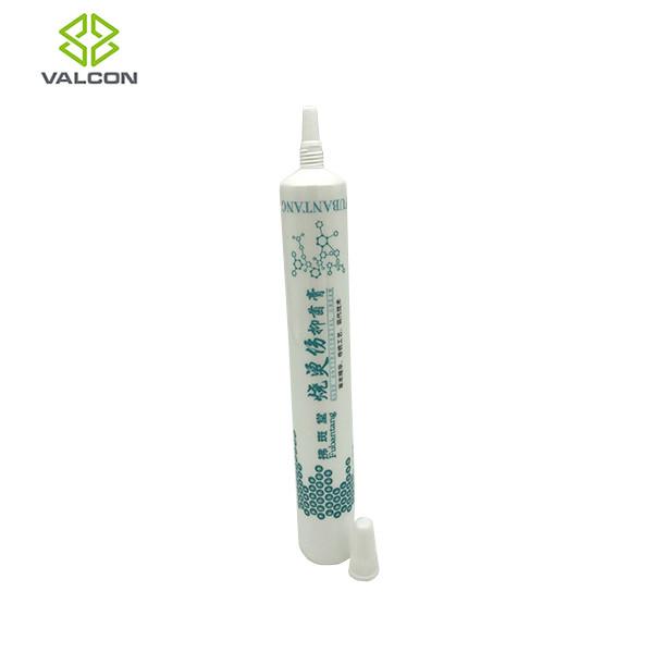 15 ML White Tube Packaging Needle Head Cap Diameter 19 MM Glossy Coating