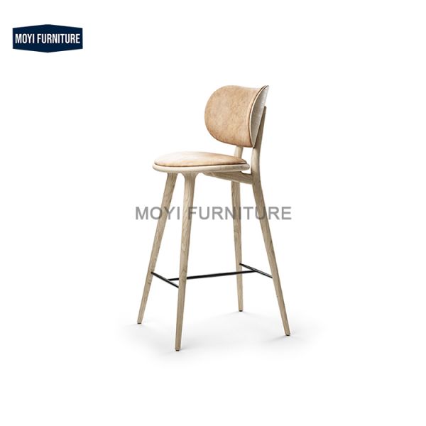 MOYI Modern Nordic Design Ash Cooling Solid Wood Dining Chair for Home Kitchen Dining and Living Room Furniture Wholesale