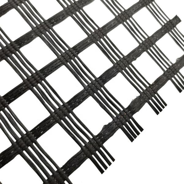 50-200m Length Geogrid for Asphalt Road Construction Durable Polyester PET Composite