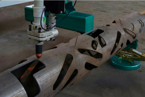 Steel Street Light Pole Production Line Automatic Round 12M Length