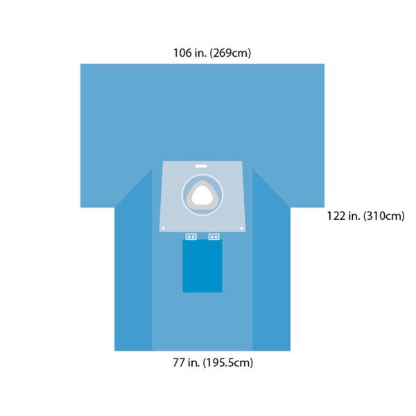 ETO Sterile Dark Blue Disposable Medical Drapes For C Section