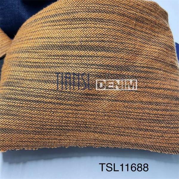 Multi Color Knitted Natural Denim Fabric Stretchy Jean Material 387gsm
