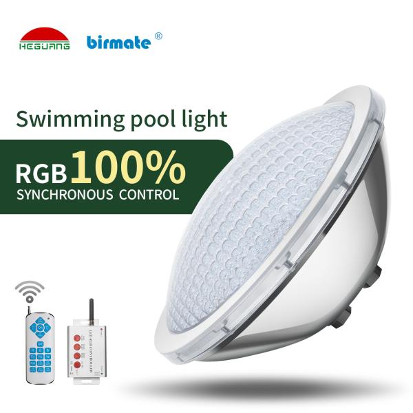 Lumières 24W de piscine d'acier inoxydable du contrôle synchrone 1200LM 2860ma