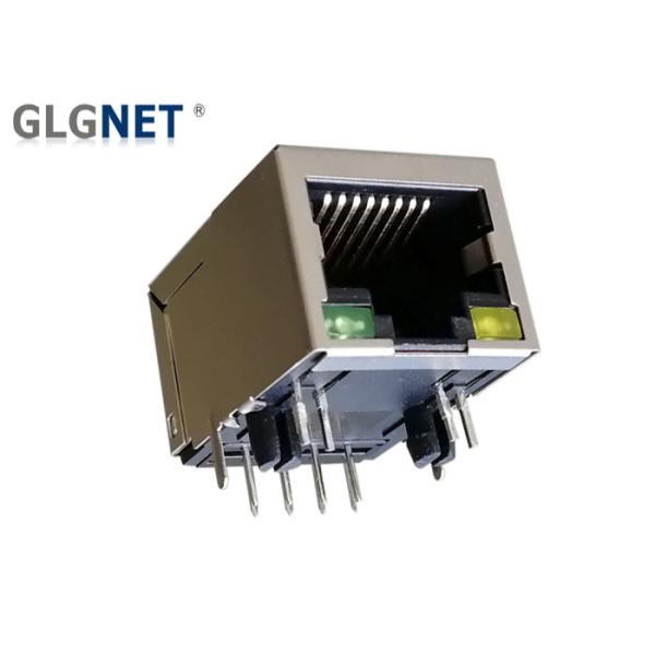 90 ° Right Angle Magnetic RJ45 Jack LED Built In Surface Mount Connector Rj45 Female