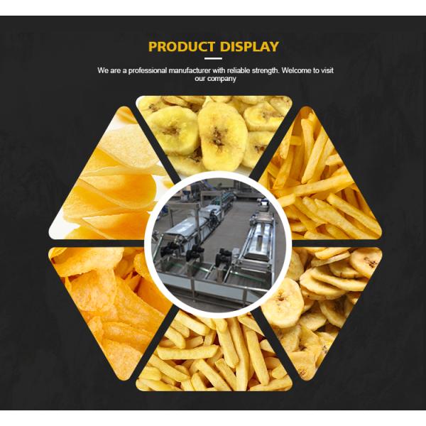 1kg Potato Chips Making Machine Potato Chipper Machine 4000 X1100 X 2200mm