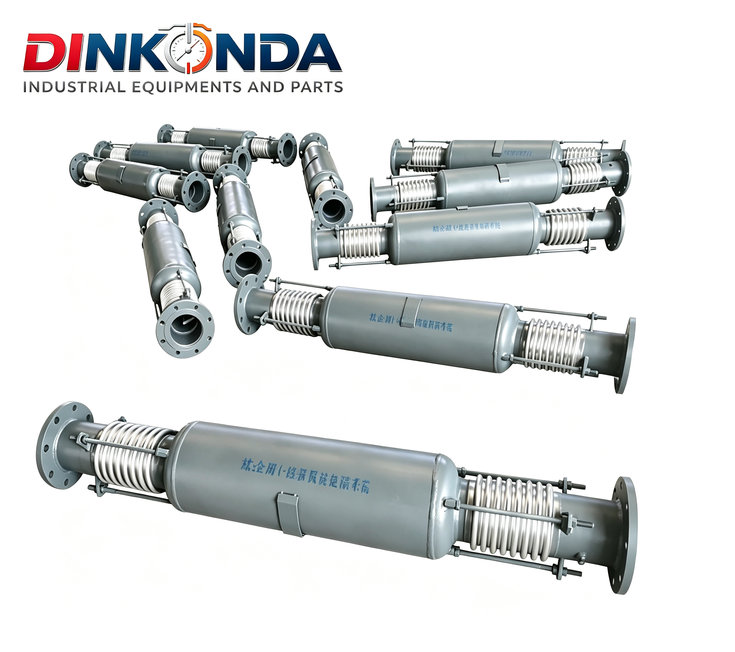 DINKONDA GLOBAL Power Plants Special DN50-DN2000 Flange Connection Bypass Type Internal And External Pressure Balance Compensator Metal Corrugated Expansion Joint