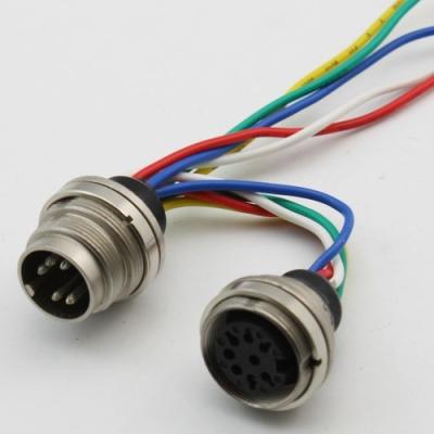 Cabo RET AISG de antena de 8 pinos com conectores circulares M16