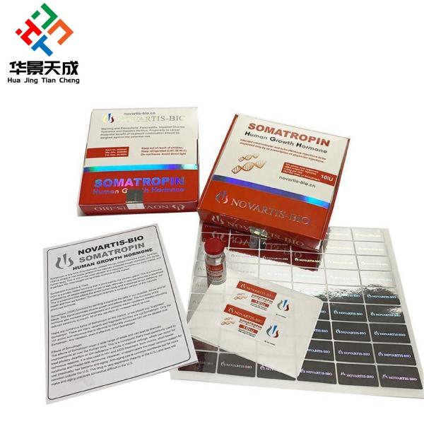 HCG 5000iu 2ml Glass Vial Labels Waterproof Labels with PAPER/PET/PVC Material