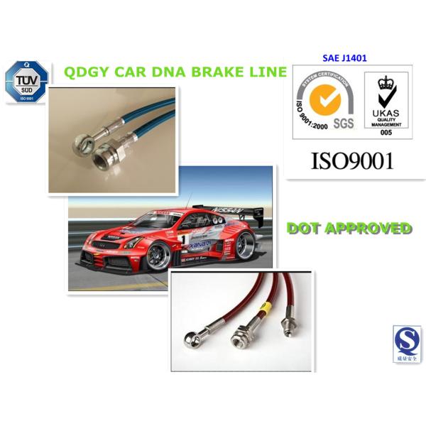 PTFE flexible stainless steel braided brake hose