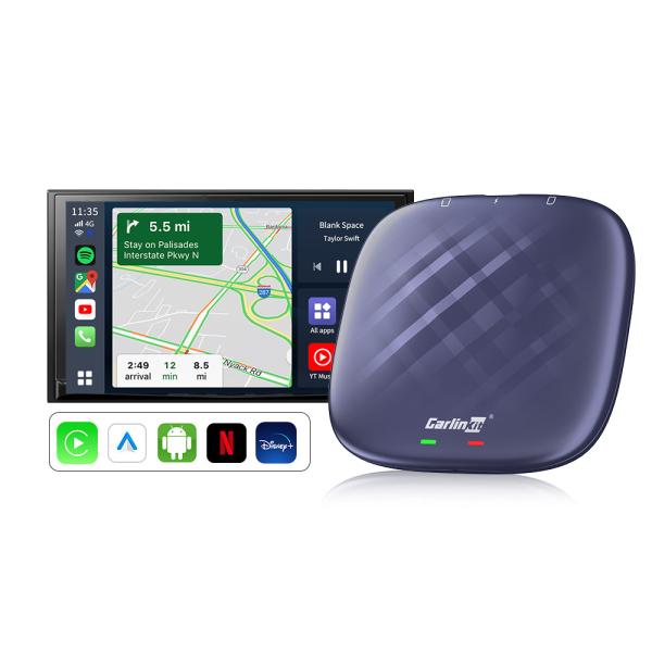 Wired to Wireless Adapter Carplay Tbox S Model Plus Smart Magic Box Car Ai Box 8-Core 4g 64g Wifi GPS Android 13 With Youtube & Netflix