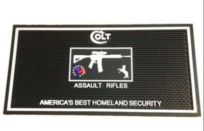 Injection Logo Rubber Beer Mats , Personalized Rubber Bar Mats Moisture Protection
