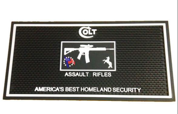 Injection Logo Rubber Beer Mats , Personalized Rubber Bar Mats Moisture Protection
