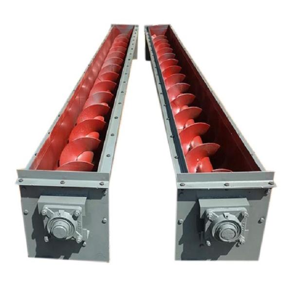 Powder Sawdust Inclined Screw Auger Conveyor with Hopper Customized OEM Large Capacity