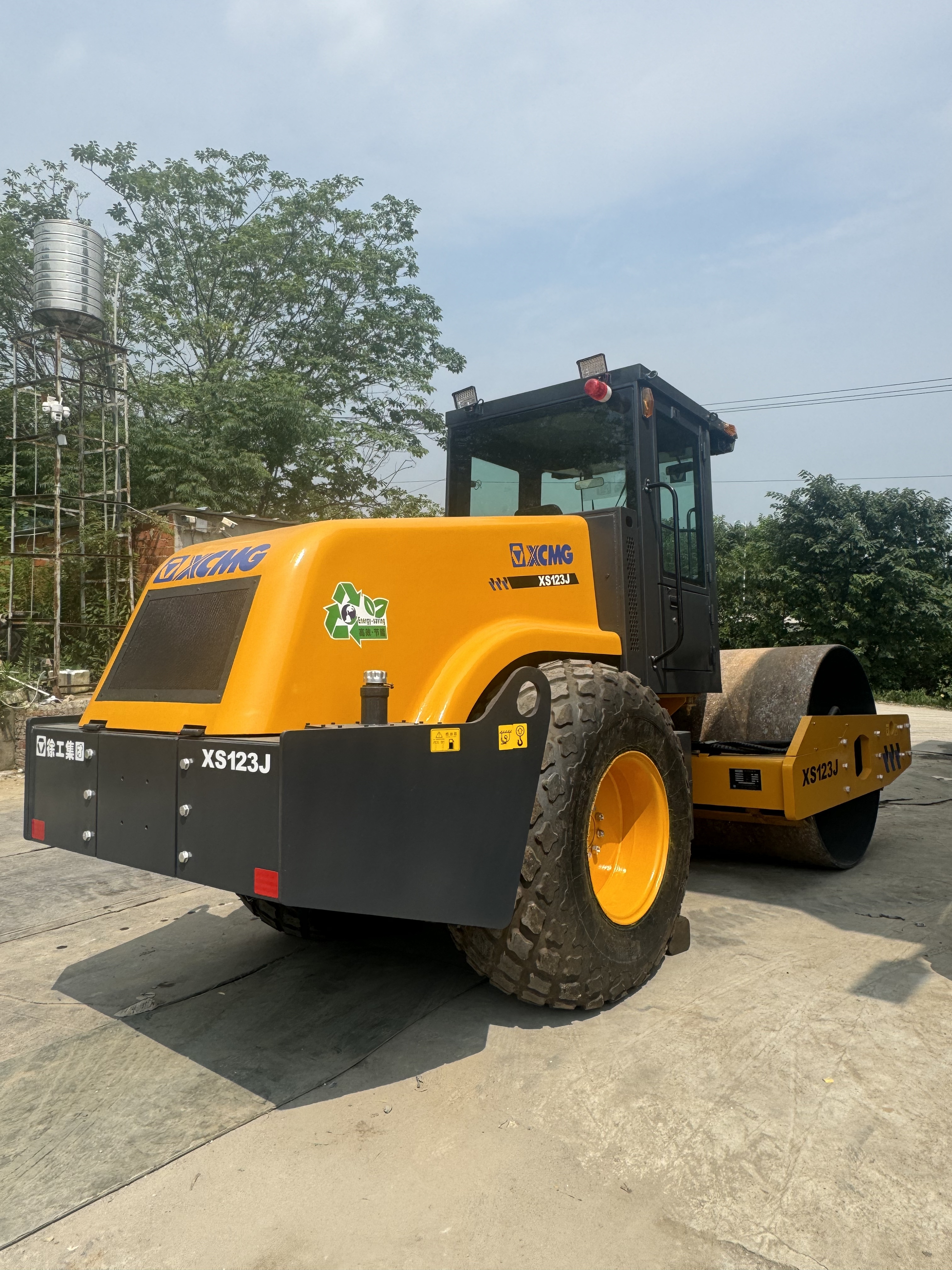 XCMG XS123J Used Road Roller 12T Construction Site Equipment 93kw