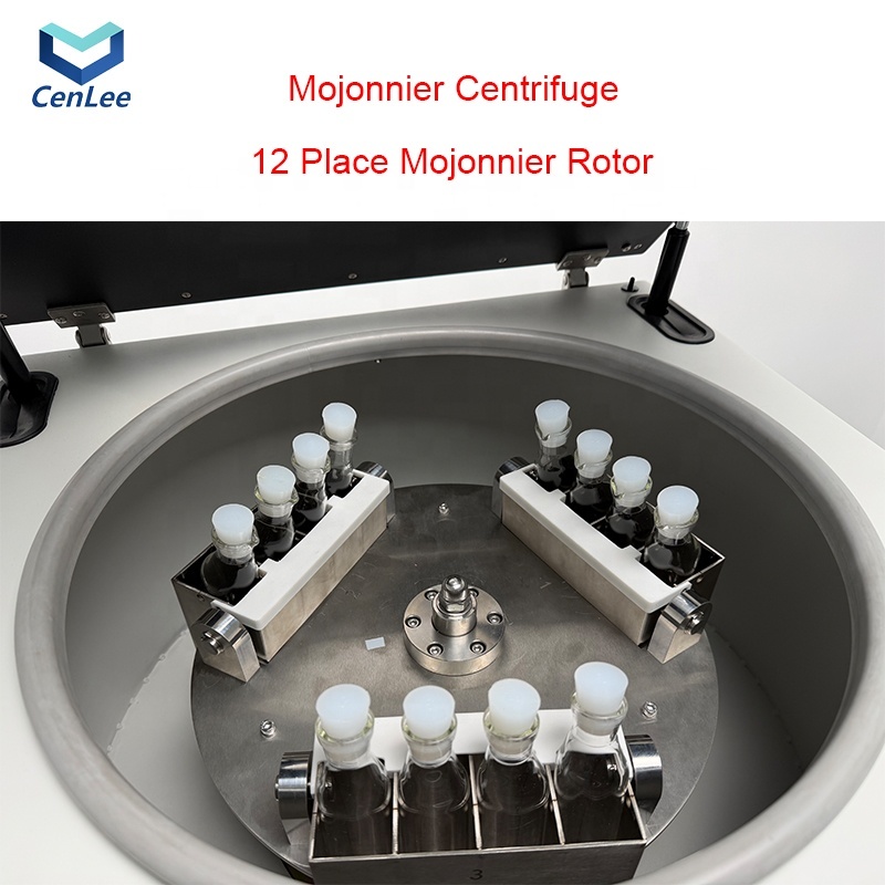 Cenlee Tabletop Universal Chemical 12pcs Mojonnier Centrifuge Swing Rotor Stainless Steel Large Transparent Observation LCD