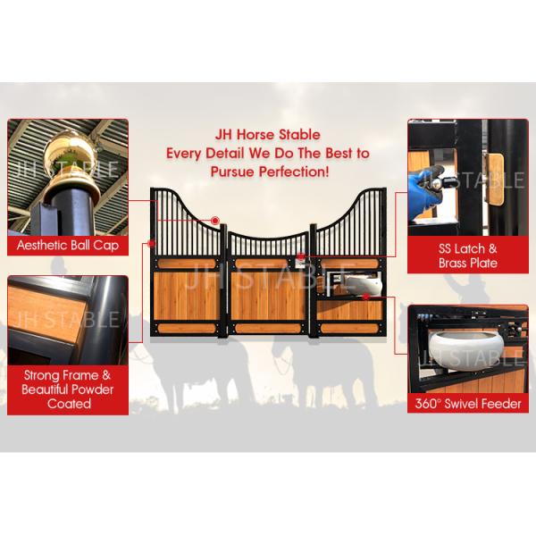 o estábulo alto do cavalo da durabilidade 3.5x2.2m fronteia o equipamento popular do cavalo