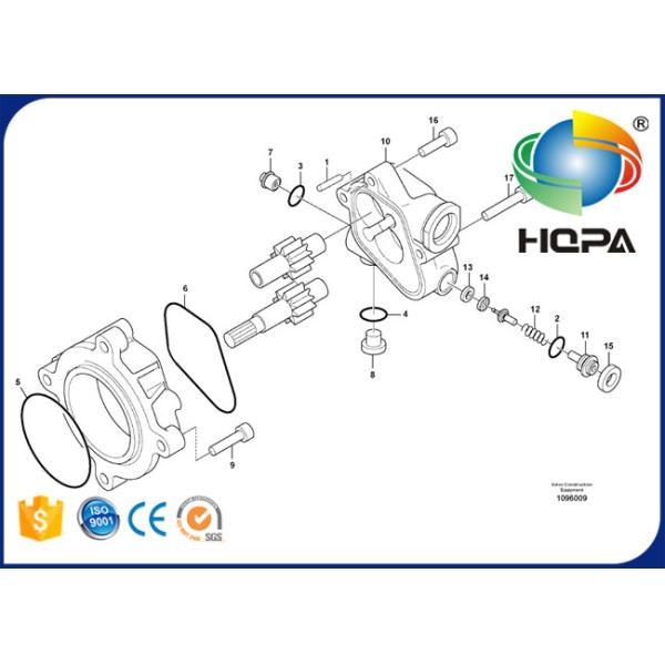 VOE14602459 14602459 Hydraulic Gear Pump Seal Kit For Excavator Volvo EC300D