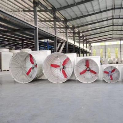 2024 Hot Sale FRP Exhaust Fan Three Red Nylon Blade Ventilation Fan with Big air Volume