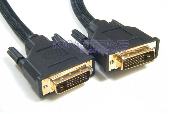 Digital/Analog DVI Cable 7×0.127mm Silver Plated Copper or Tin Plated Copper 28AWG