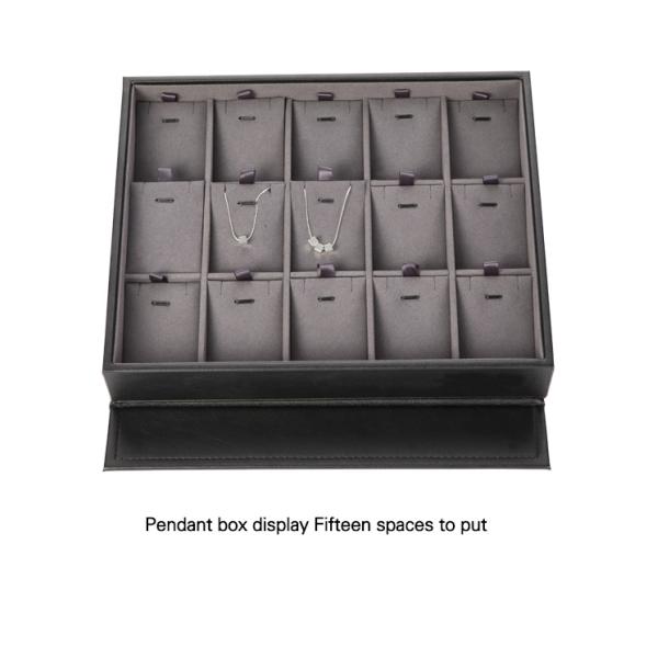 См. коробка дисплея ювелирных изделий ящика подноса товаров чернит цвет легкий к Дурабле хранения