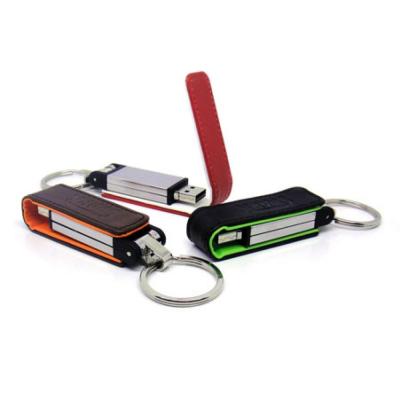 custom color leather usb flash drive 16gb