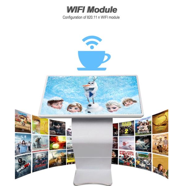 Tabela da superfície do toque da propaganda multi, quiosque completo do totem da mesa do tela táctil de HD