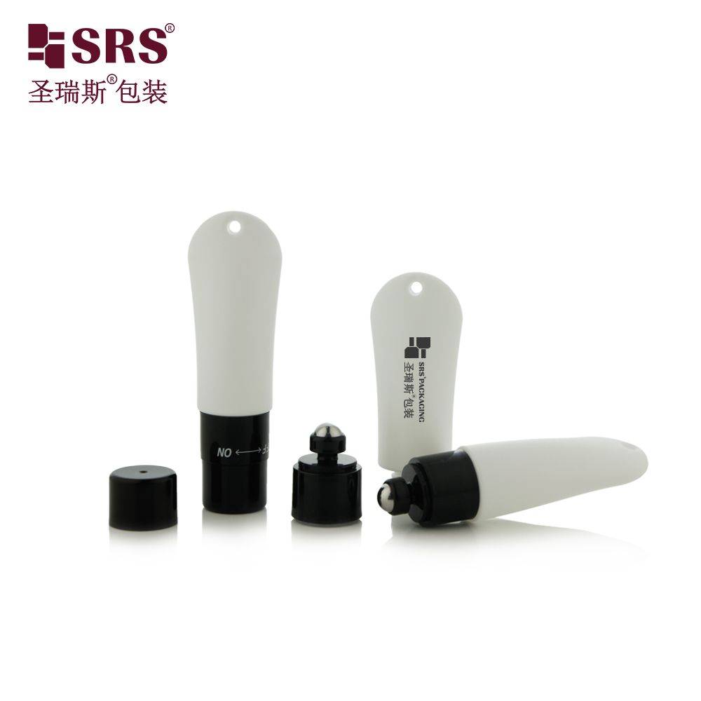 20ml HDPE Tube Shape Roll‑on Bottle Empty Plastic Roller Ball Container For Essential Oil